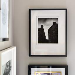 Art and collection photography Denis Olivier, Two Chimneys, Edinburgh, Scotland. August 2022. Ref-11616 - Denis Olivier Art Photography, original fine-art photograph signed in limited edition in a black wooden frame with other images hung on the wall