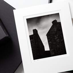 Art and collection photography Denis Olivier, Two Chimneys, Edinburgh, Scotland. August 2022. Ref-11616 - Denis Olivier Art Photography, original photographic print in limited edition and signed, framed in acid free mat board