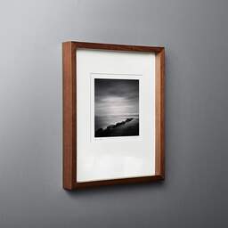 Art and collection photography Denis Olivier, Two Piers, Basque Coast, France. October 2013. Ref-1288 - Denis Olivier Photography, original fine-art photograph in limited edition and signed in dark wood frame