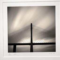 Art and collection photography Denis Olivier, Vasco Da Gama Bridge, Etude 3, Lisbon, Portugal. May 2007. Ref-1092 - Denis Olivier Photography, original photographic print in limited edition and signed, framed under cardboard mat