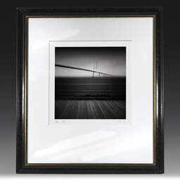 Art and collection photography Denis Olivier, Vasco Da Gama Bridge, Lisbon, Portugal. May 2007. Ref-1222 - Denis Olivier Photography, original fine-art photograph in limited edition and signed in black and gold wood frame