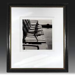 Art and collection photography Denis Olivier, Waiting For The Next Flight, Bordeaux International Airport, France. April 2003. Ref-734 - Denis Olivier Photography, original fine-art photograph in limited edition and signed in black and gold wood frame