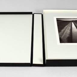 Art and collection photography Denis Olivier, Water Canal, Bardenas Reales, Spain. December 2021. Ref-11609 - Denis Olivier Photography, photograph with matte folding in a luxury book presentation box