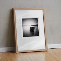Art and collection photography Denis Olivier, West Jetty, Etude 1, Sant-Nazaire, France. November 2021. Ref-11545 - Denis Olivier Photography, original fine-art photograph in limited edition and signed in light wood frame