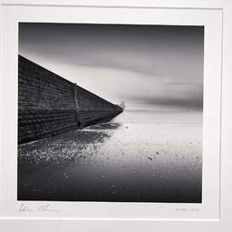 Art and collection photography Denis Olivier, West Jetty, Etude 2, Saint-Nazaire, France. November 2021. Ref-11553 - Denis Olivier Photography, original photographic print in limited edition and signed, framed under cardboard mat