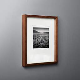 Art and collection photography Denis Olivier, Wet Fields, Aydat, Puy-de-Dôme, Auvergne, France. December 2021. Ref-11521 - Denis Olivier Photography, original fine-art photograph in limited edition and signed in dark wood frame