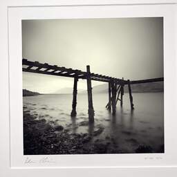 Art and collection photography Denis Olivier, Wooden Pontoon, Etude 2, Fort-William, Scotland. April 2006. Ref-980 - Denis Olivier Photography, original photographic print in limited edition and signed, framed under cardboard mat