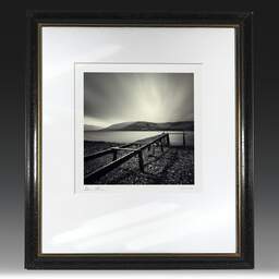 Art and collection photography Denis Olivier, Wooden Pontoon, Fort-William, Scotland. April 2006. Ref-979 - Denis Olivier Photography, original fine-art photograph in limited edition and signed in black and gold wood frame